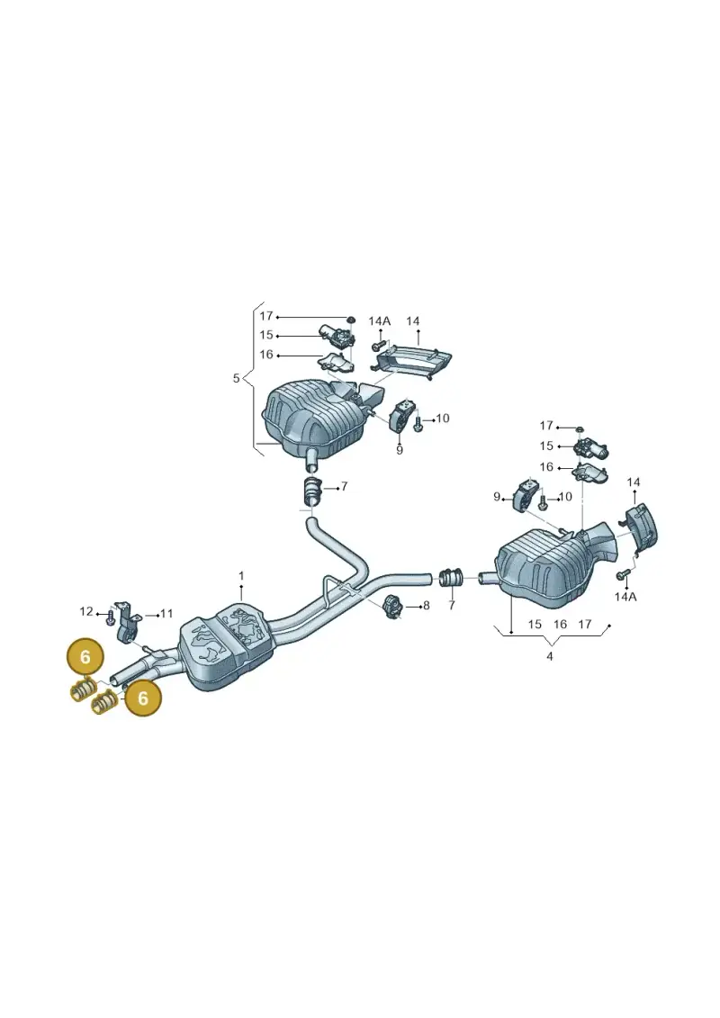 1K0253141N — Audi A8L qu. 3.0 TDI (2013-2018) diagram 771253800, position 6