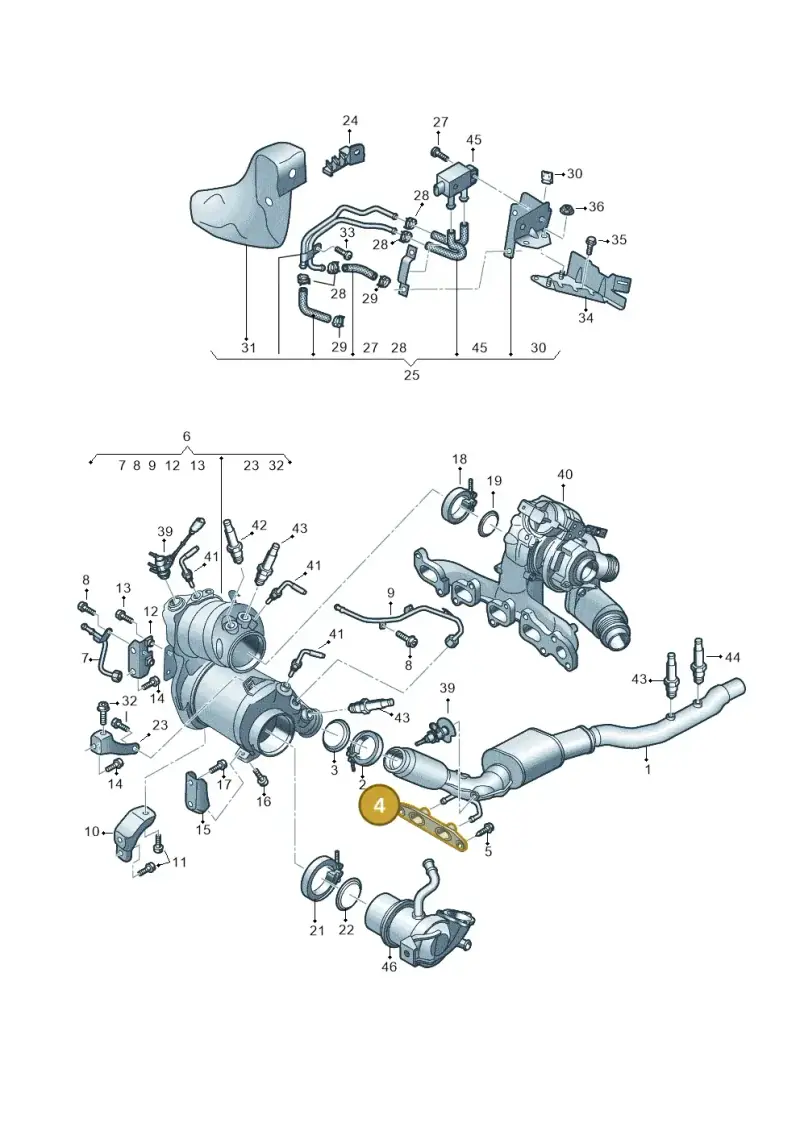 1K0253144AD — Audi A3 Sportback (2019-2021) diagram 596253660, position 4