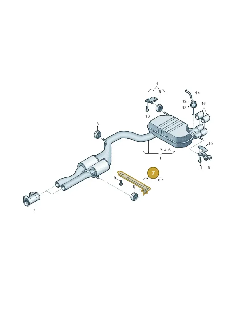 1K0253144AQ — Audi RS3 Sportback (2011-2012) diagram 720253950, position 7