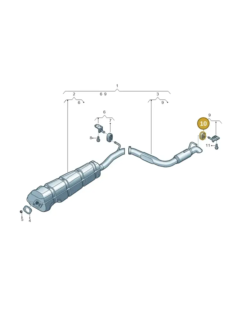1K0253147D — Audi A3 Sportback (2016-2020) diagram 890253085, position 10