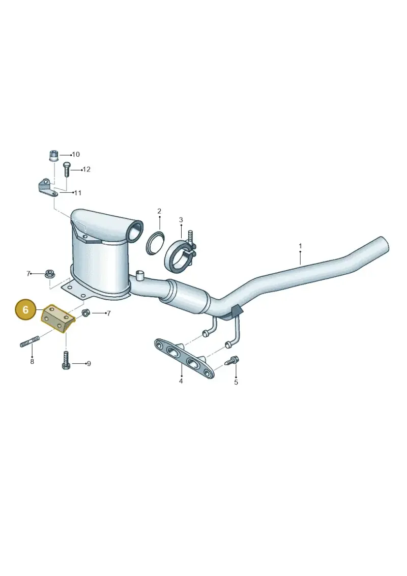 1K0253463AF — Audi Q3 2.0 TDI (2014-2019) diagram 855253650, position 6