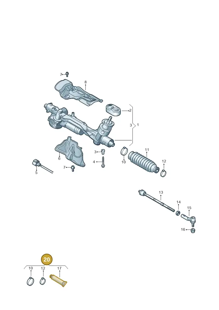 1K0498970A — Audi RSQ3 Sportback (2019-2024) diagram 746423200, position 20