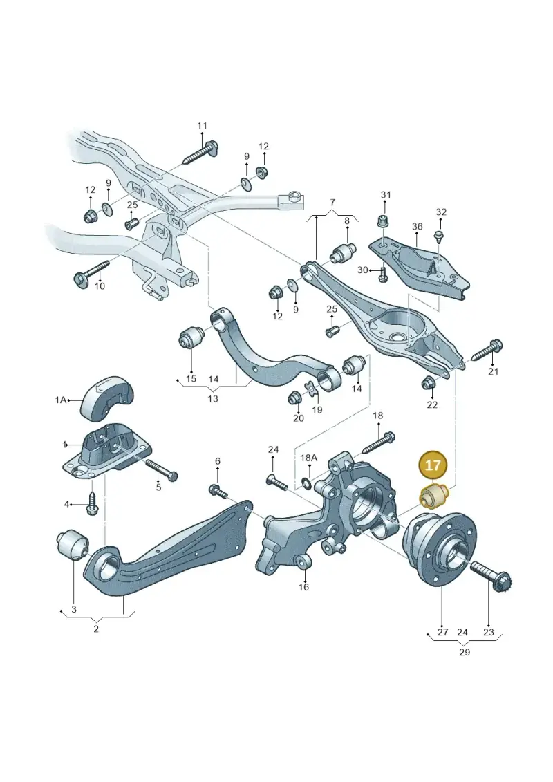 1K0505553A — Audi RS3 Limousine (2017-2020) diagram 745505300, position 17