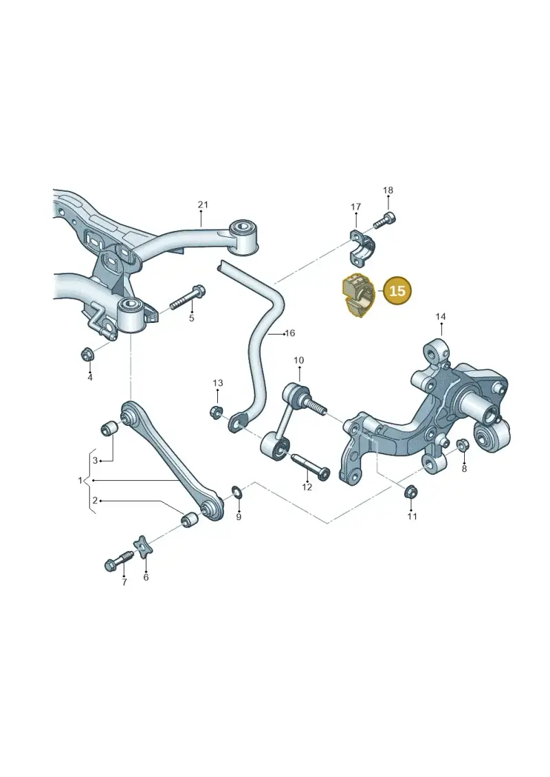 1K0511327AR — Audi A3 Sportback (2008-2013) diagram 460501200, position 15
