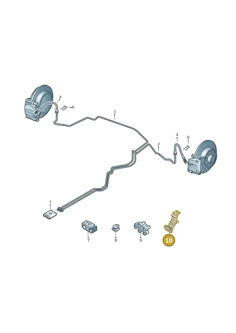 1K0614167C — Audi Q3 1.4 (2016-) diagram 634611300, position 10