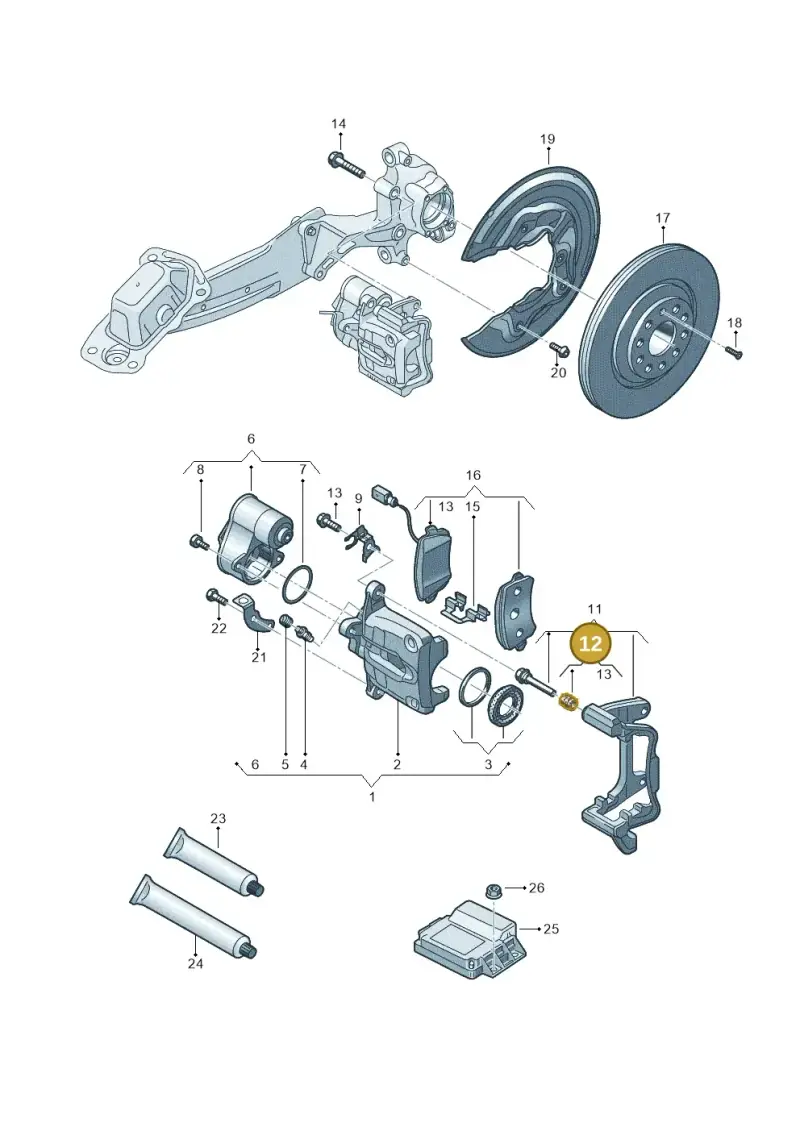 1K0698470A — Audi RSQ3 qu. 2.5 (2013-2018) diagram 764615700, position 12