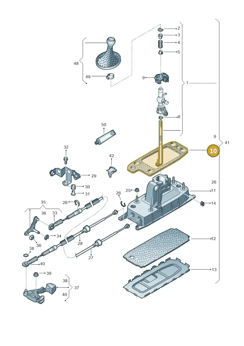 1K0711267B — Audi Q3 2.0 TDI (2014-2019) diagram 728711400, position 10