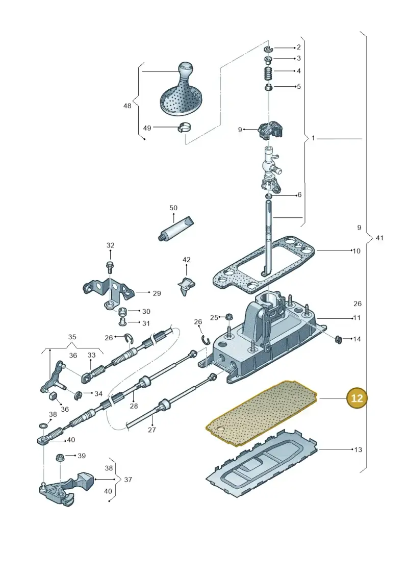 1K0711267C — Audi Q3 2.0 TDI (2014-2019) diagram 728711400, position 12