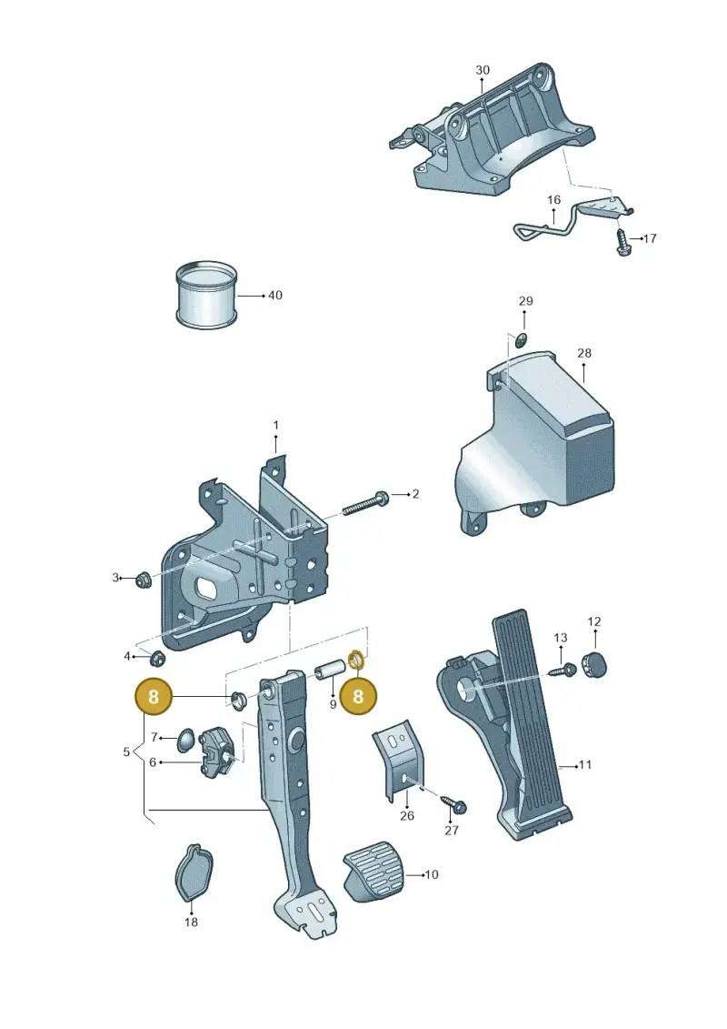 1K0721359 — Audi RSQ3 qu. 2.5 (2013-2018) diagram 764721600, position 8