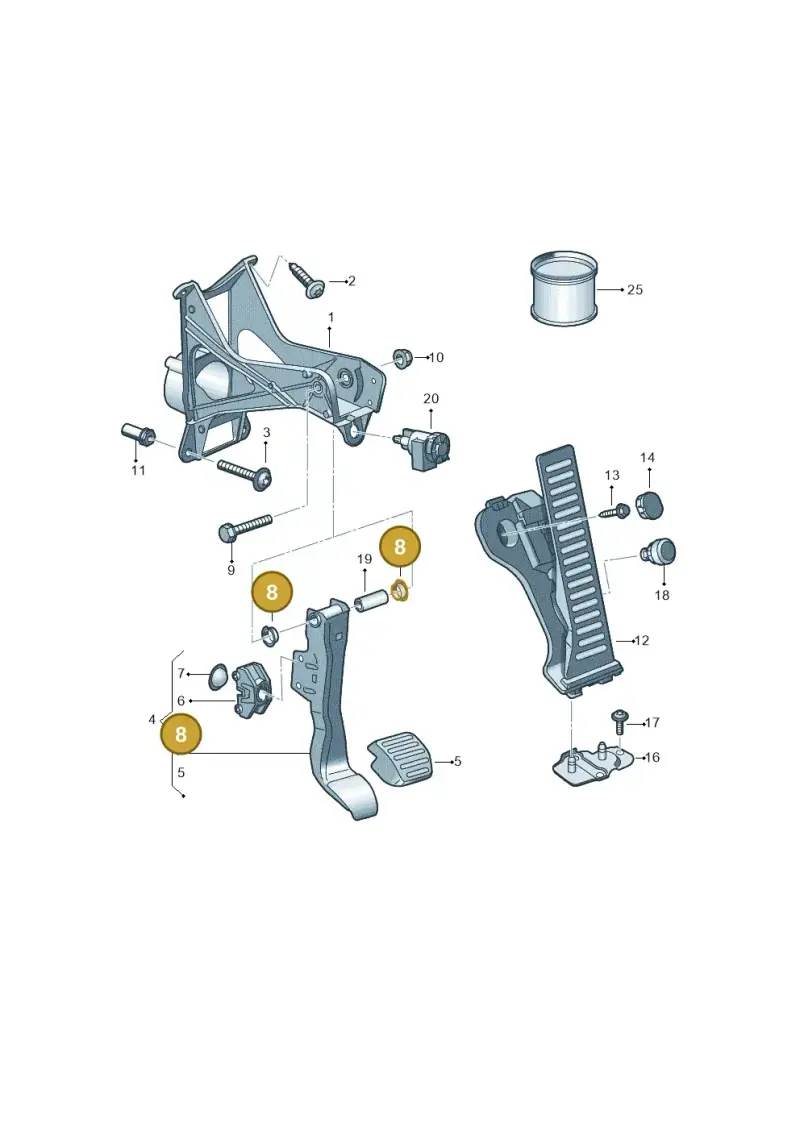 1K0721359 — Audi R8 Spyder (2015-2024) diagram 872721600, position 8