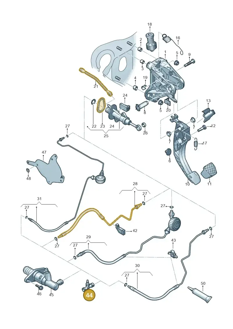 1K0721468D — Audi A3 Sportback (2019-2021) diagram 746721250, position 44