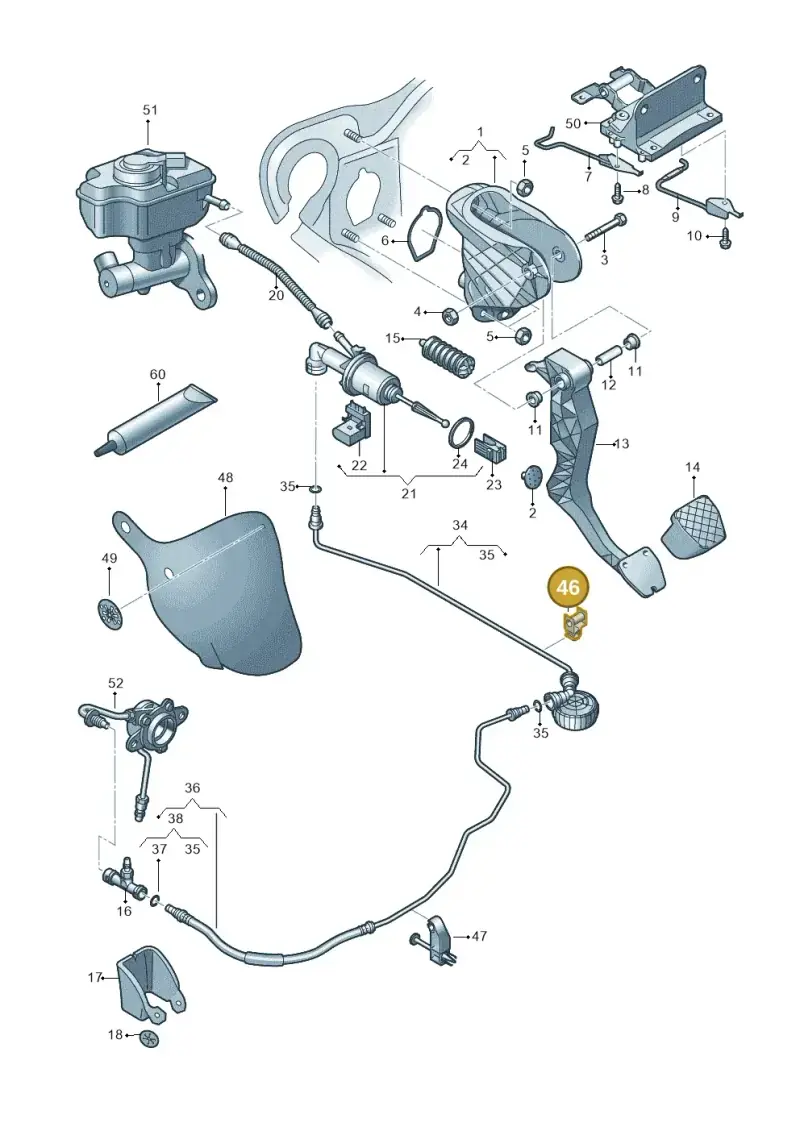 1K0721491B — Audi Q3 2.0 TDI (2014-2019) diagram 855721300, position 46