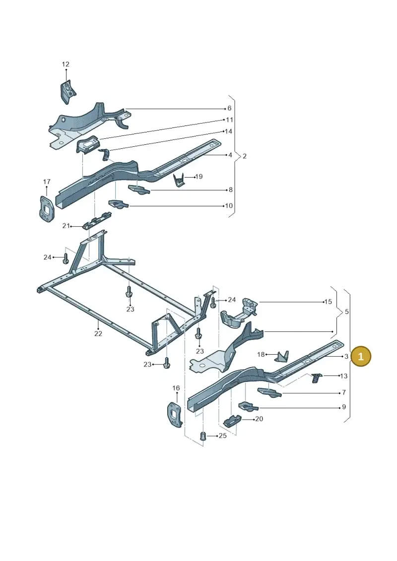 1K0803091E — Audi A3 Cab. 2.0 TDI (2007-2013) diagram 642803000, position 1