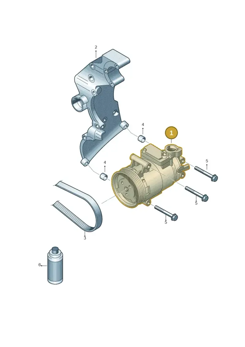 1K0820808G — Audi RS3 Sportback (2015-2016) diagram 691260100, position 1