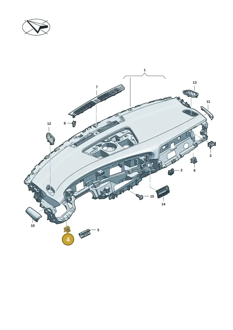 1K0867388 — Audi A5 Avant 2.0 (2024-) diagram 8wk857100, position 4