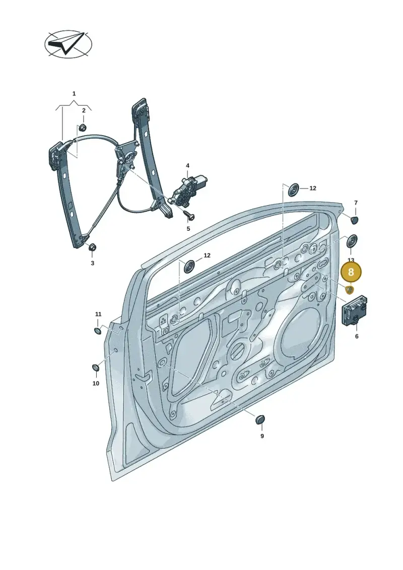 1K0899182 — Audi A5 Limo 2.0 (2024-) diagram 8wk837060, position 8
