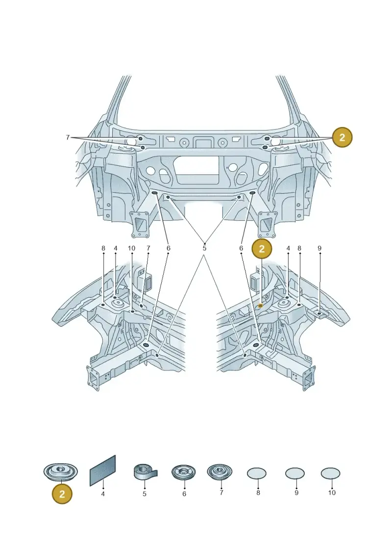 1K0899184 — Audi Q4 Sportback (2021-2022) diagram 89a803035, position 2