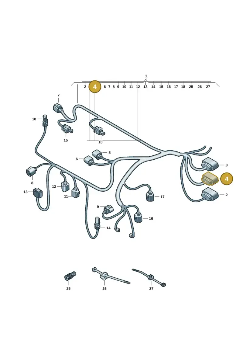 1K0919231 — Audi RS e-tron GT (2020-2020) diagram 4j1972600, position 4