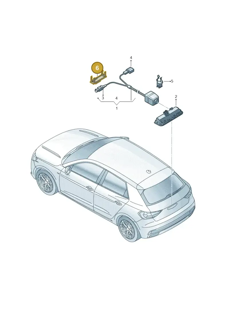1K0937545M — Audi A1 sportback 1.0 (2018-) diagram 592907260, position 6