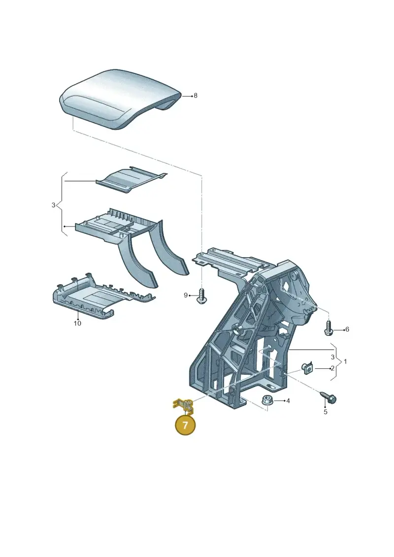 1K0937545M — Audi Q3 1.4 (2016-) diagram 764863600, position 7