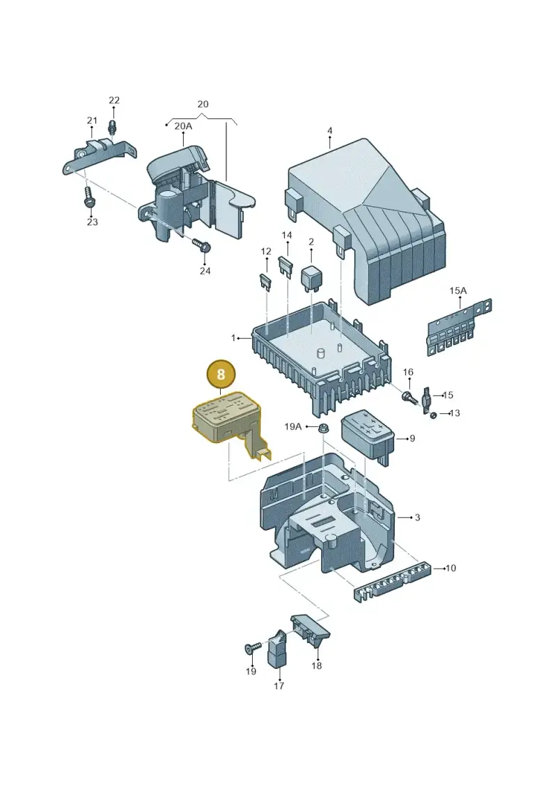 1K0937700B — Audi Q3 1.4 (2012-2016) diagram 409937200, position 8