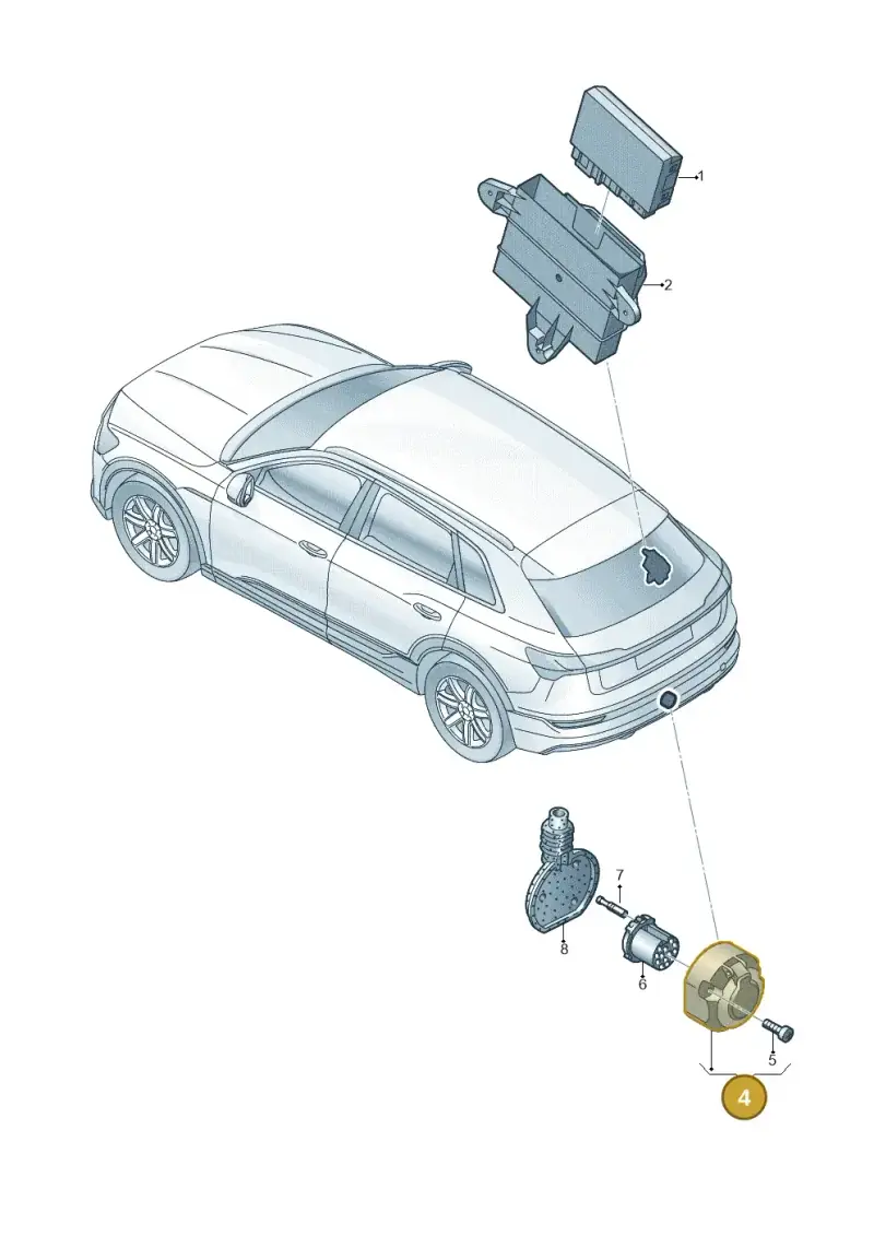1K0945505 — Audi Q8 e-tron (2018-2020) diagram 586945500, position 4