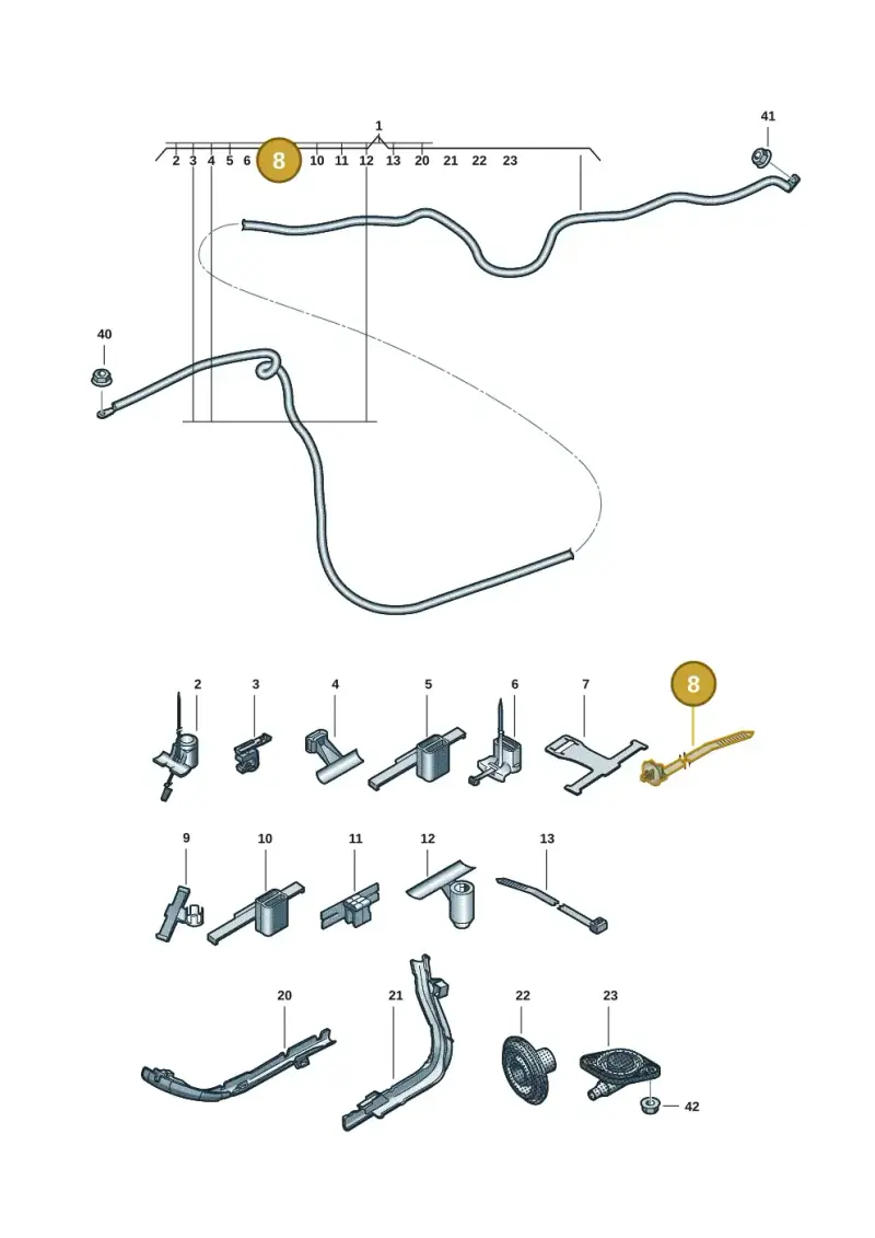 1K0971818 — Audi A5 Limo 2.0 (2024-) diagram 8wk972000, position 8