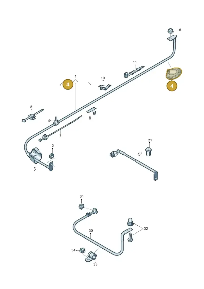 1K0971841 — Audi RSQ3 qu. 2.5 (2013-2018) diagram 764972000, position 4