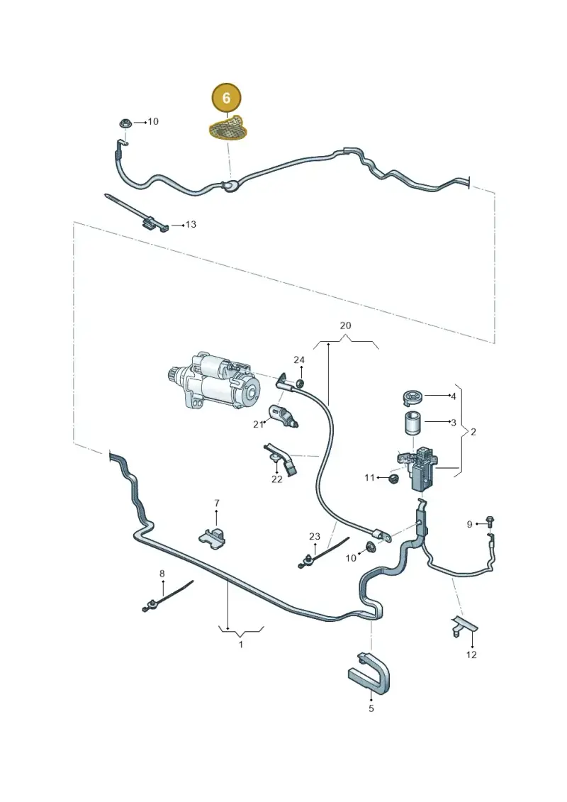 1K0971841 — Audi TTS Coupe 2.0 (2014-2023) diagram 850972000, position 6