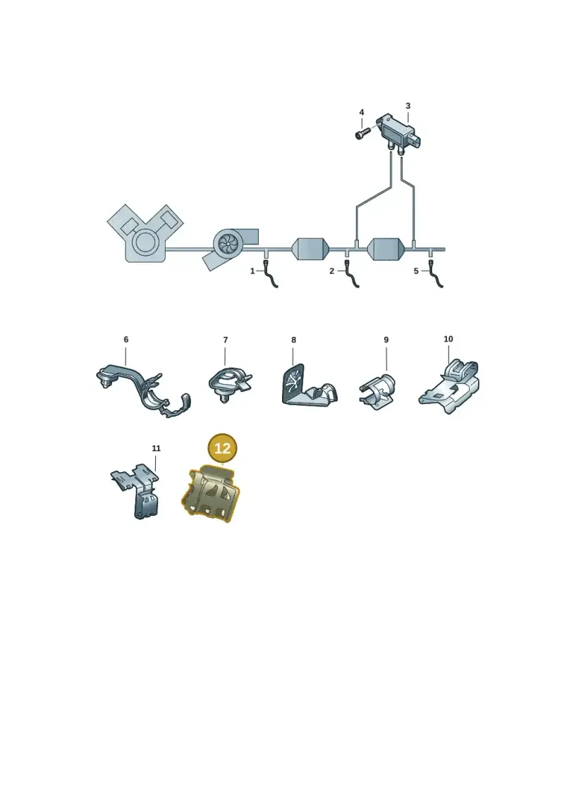 1K0971842C — Audi Q3 quattro (2018-2019) diagram 596906001, position 12
