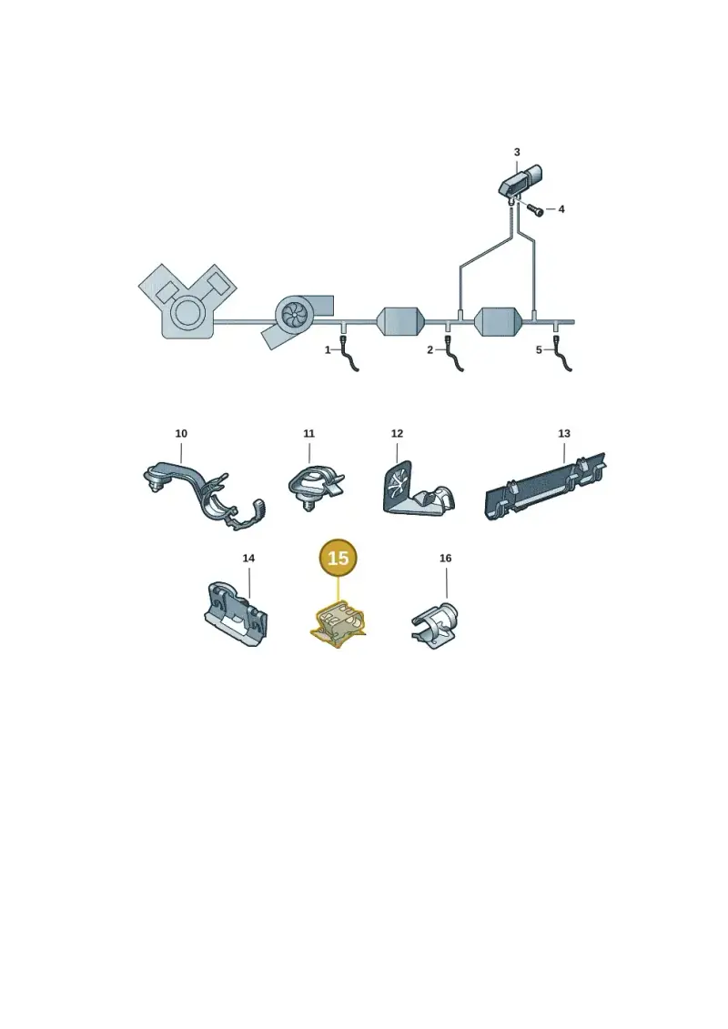 1K0971842C — Audi A3 Sportback (2019-2021) diagram 596906003, position 15