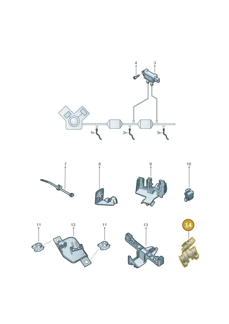 1K0971842C — Audi TTRS Coupe (2016-2023) diagram 898906010, position 14