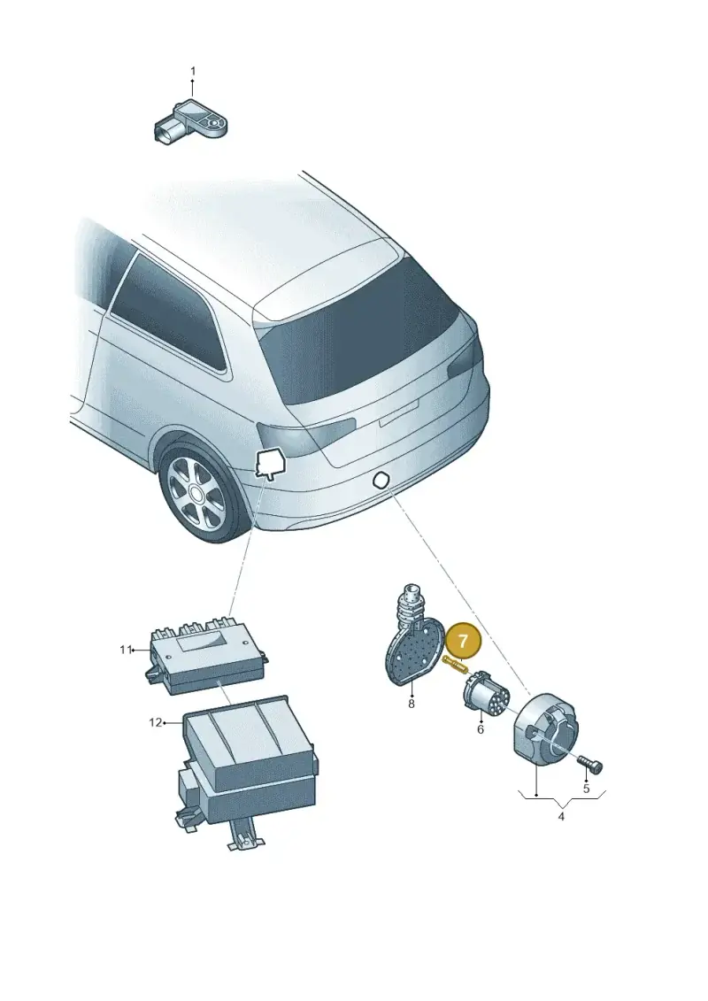 1K0972217D — Audi A3 Sportback (2012-2016) diagram 745945500, position 7