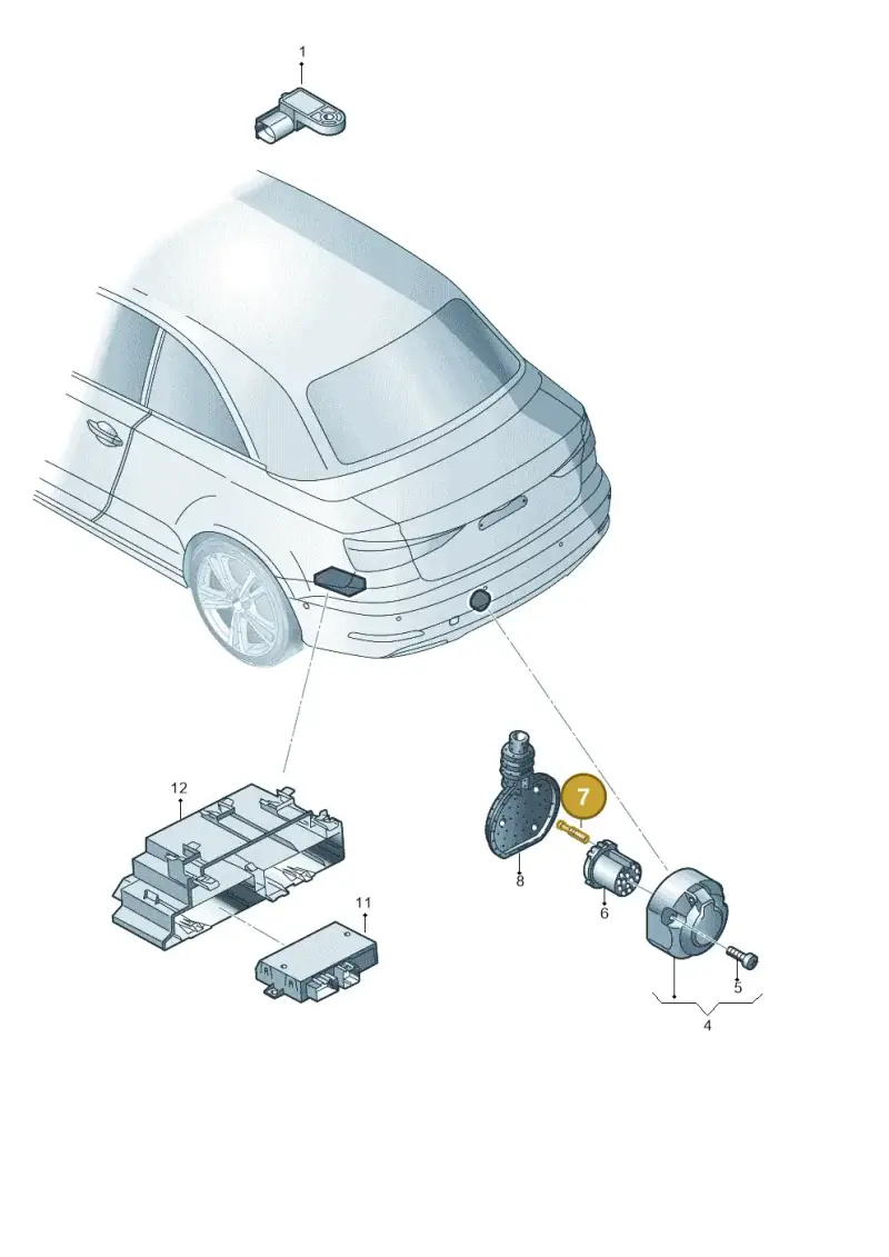 1K0972217D — Audi A3 Cab. 1.4 (2013-2016) diagram 778945500, position 7