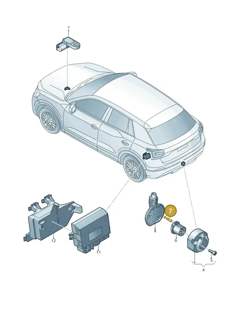 1K0972217D — Audi Q2 2.0 TDI (2016-2018) diagram 803945500, position 7