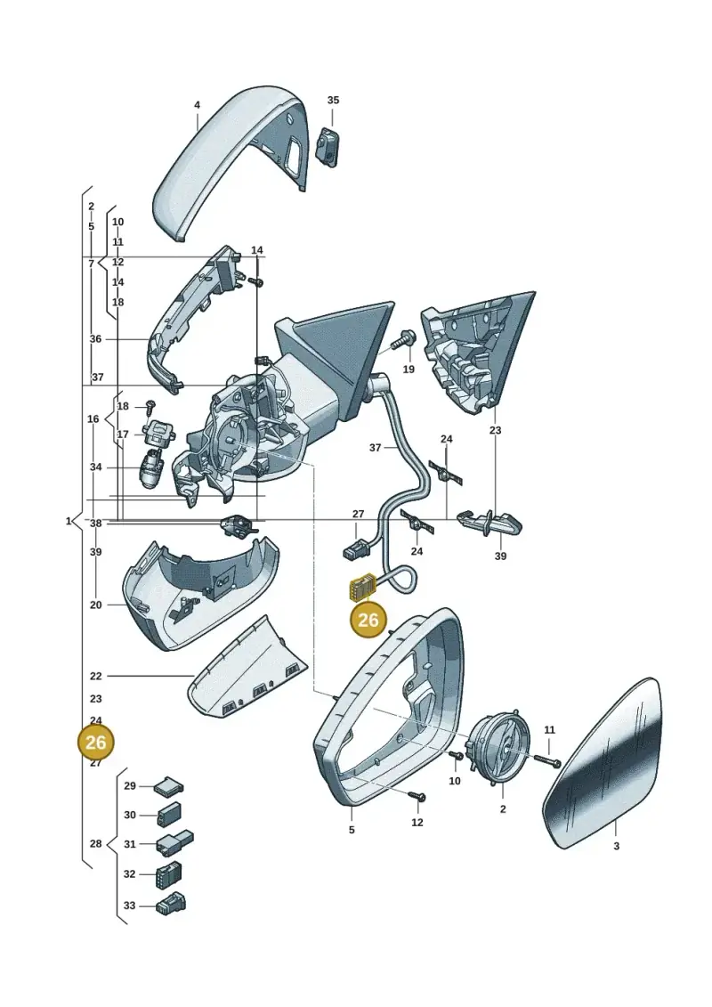 1K0972928 — Audi Q6 e-tron (2023-) diagram f5s857400, position 26