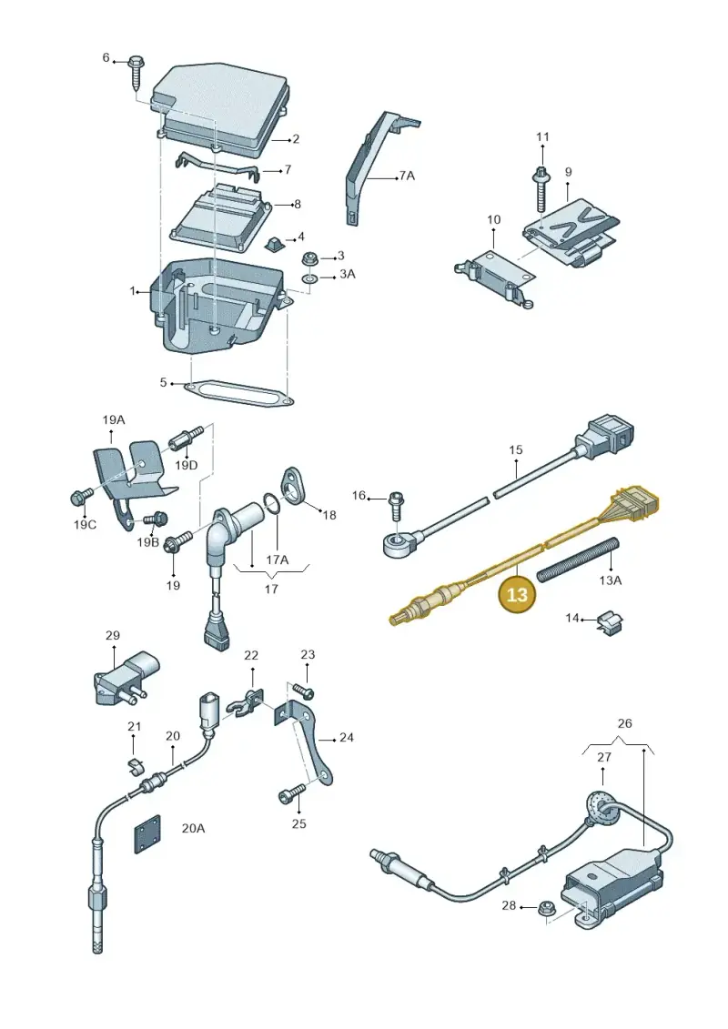 1K0998262F — Audi A4/S4 Cabrio./qu. 07> (2006-) diagram 249906100, position 13
