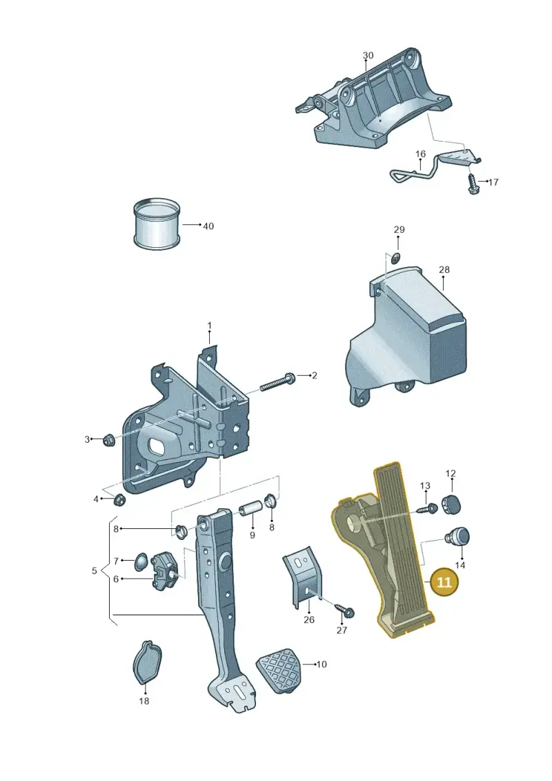 1K1723503AN — Audi Q3 2.0 TDI (2014-2019) diagram 855721600, position 11