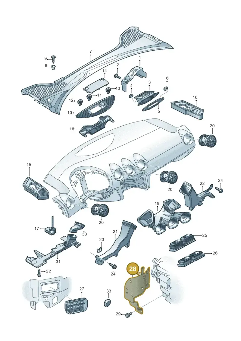 1K2819473C — Audi TTS Coupe 2.0 (2010-2014) diagram 609819300, position 28