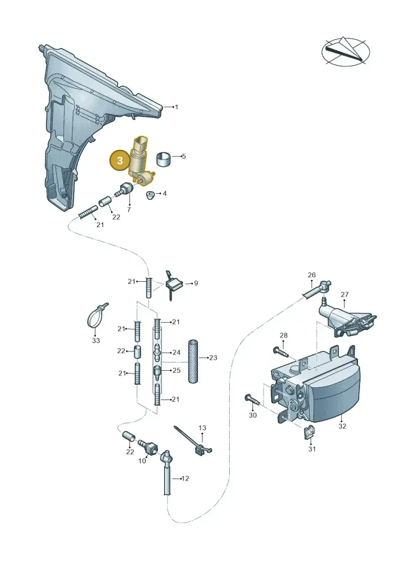 1K5955651 — Audi RS Q8 Quattro (2019-) diagram 595955030, position 3