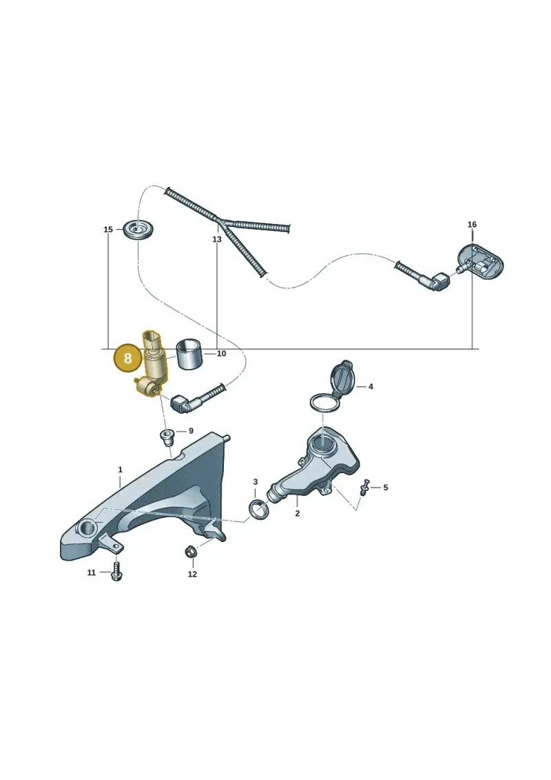 1K5955651 — Audi A5 Limo 2.0 (2024-) diagram 8wk955010, position 8