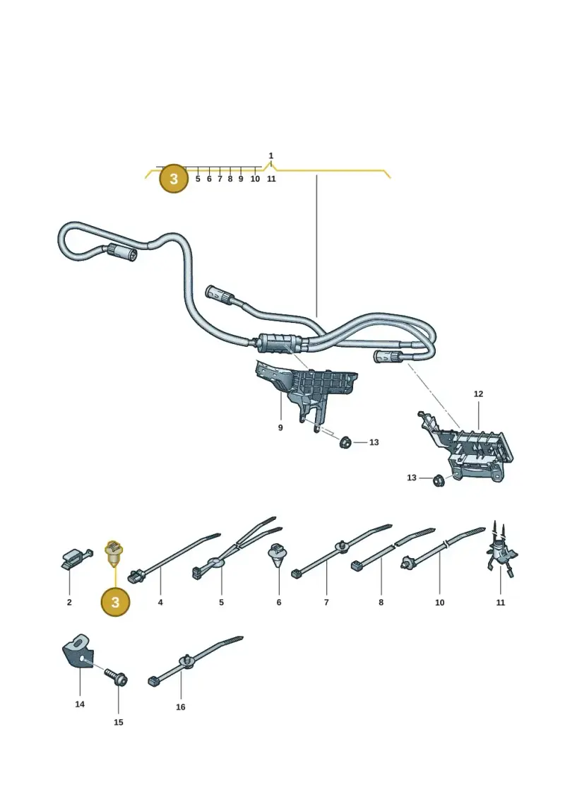 1P0971838 — Audi Q6 e-tron (2023-) diagram f5s970100, position 3
