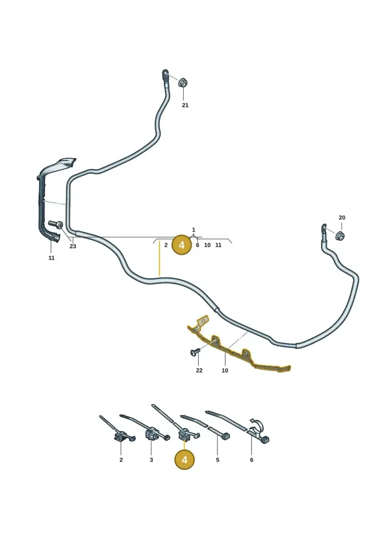 1P0971838 — Audi A5 Limo 2.0 (2024-) diagram 8wk972060, position 4