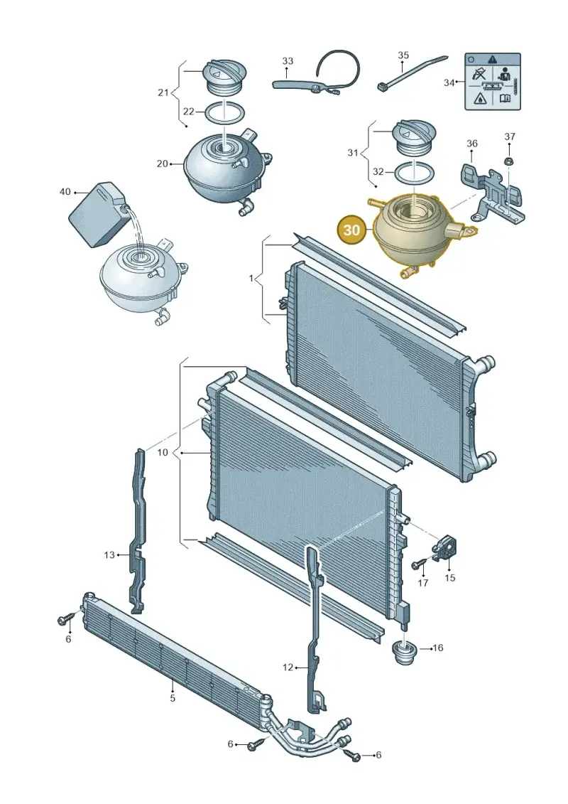 1S0121407J — Audi A3 Sportback (2012-2016) diagram 745121650, position 30
