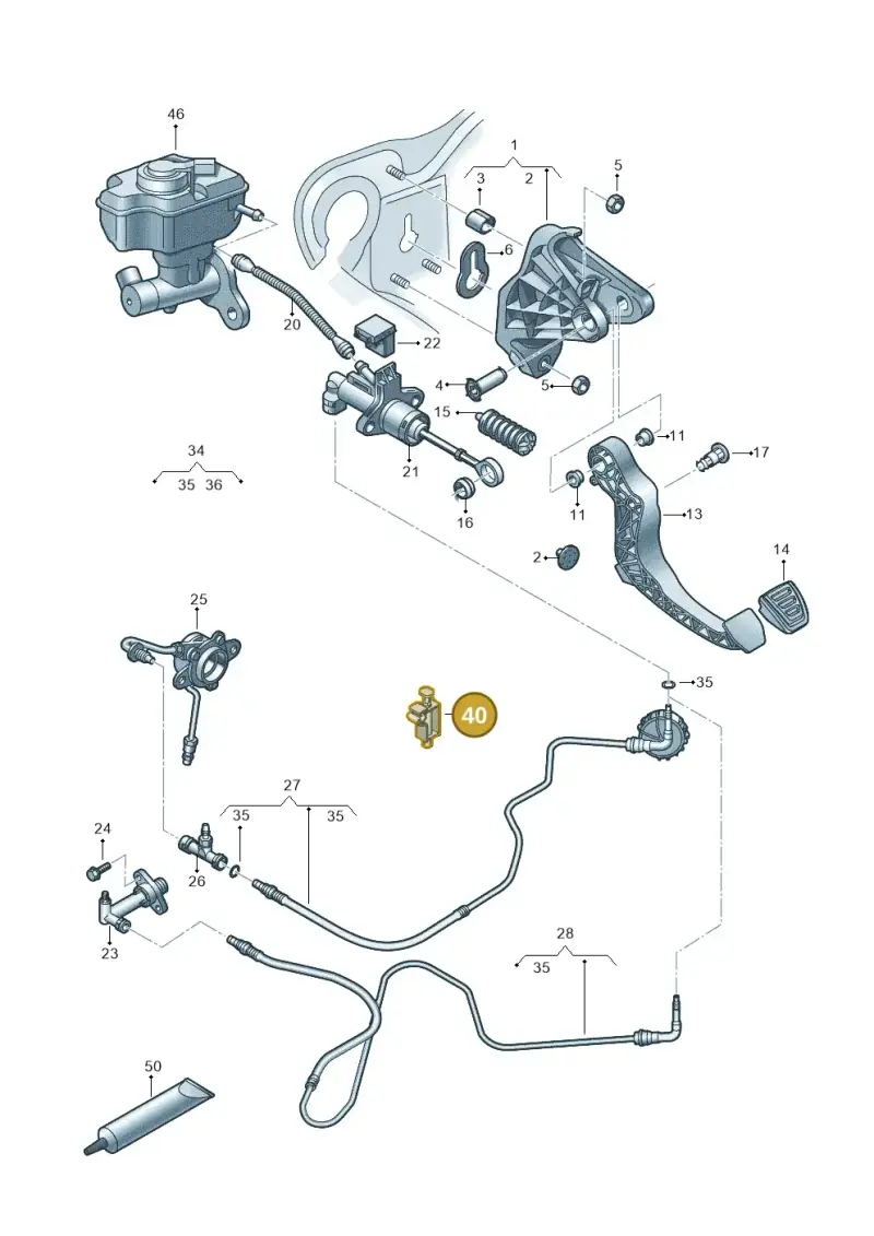 1S0721491A — Audi A1 Sportback (2014-2018) diagram 792721250, position 40