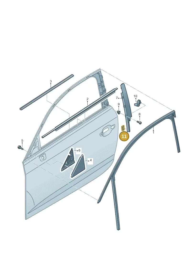 251201525 — Audi RS3 Limousine (2017-2020) diagram 745837400, position 11