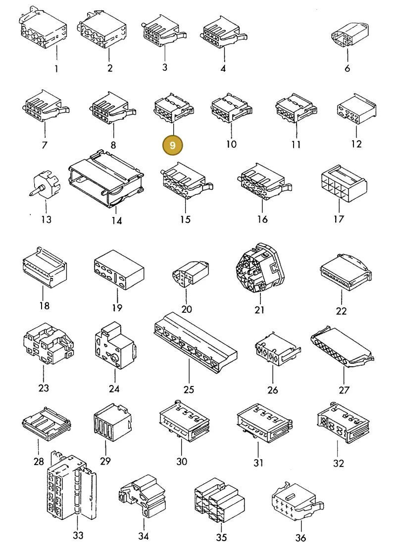 281957897A — Audi 1J0 platform diagram 198971200, position 9