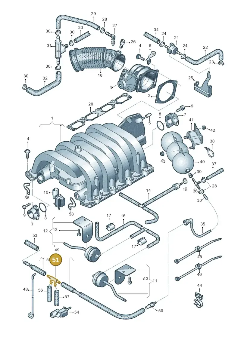 2D0133123 — Audi RS4 Cabrio qu.    08> (2007-) diagram 473133200, position 51
