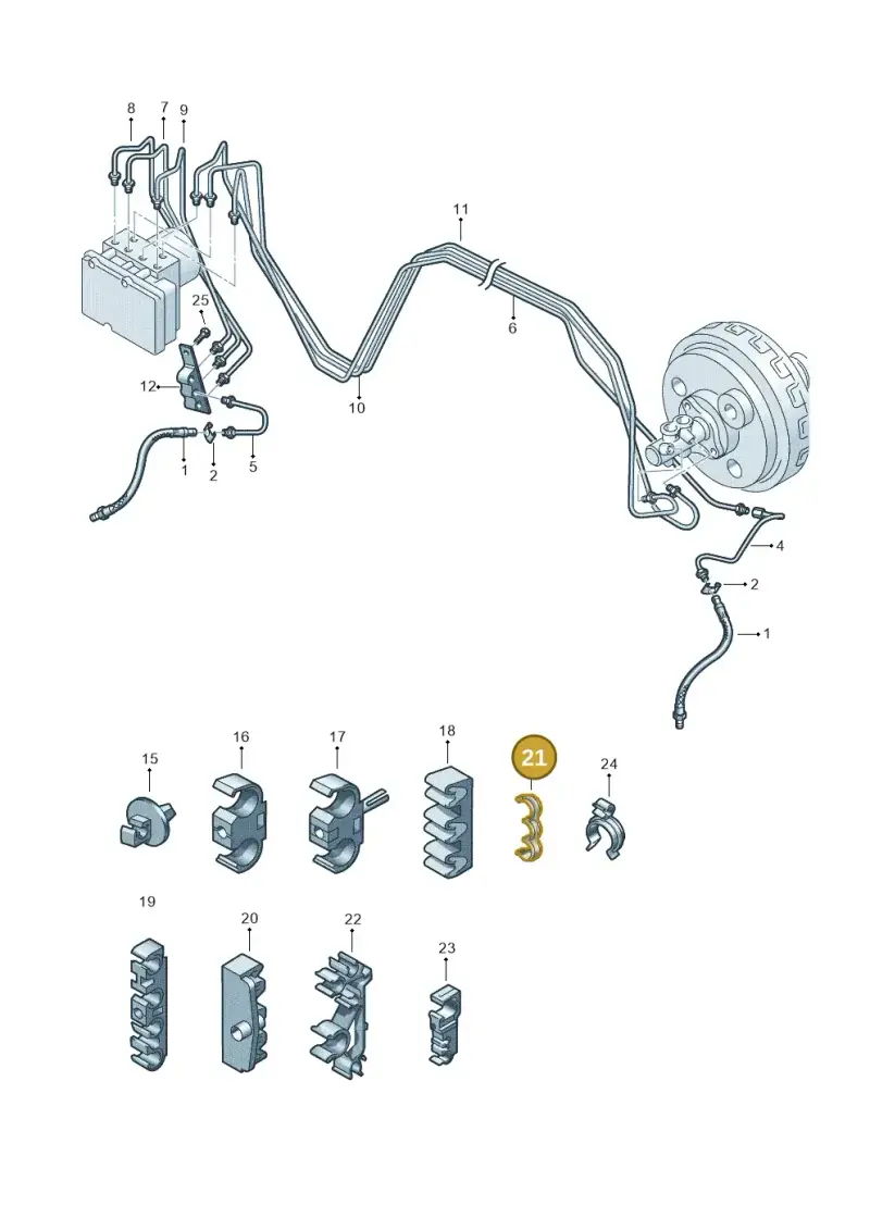 2D0611853 — Audi Q7 qu. 3.0 TDI (2009-2015) diagram 274611200, position 21