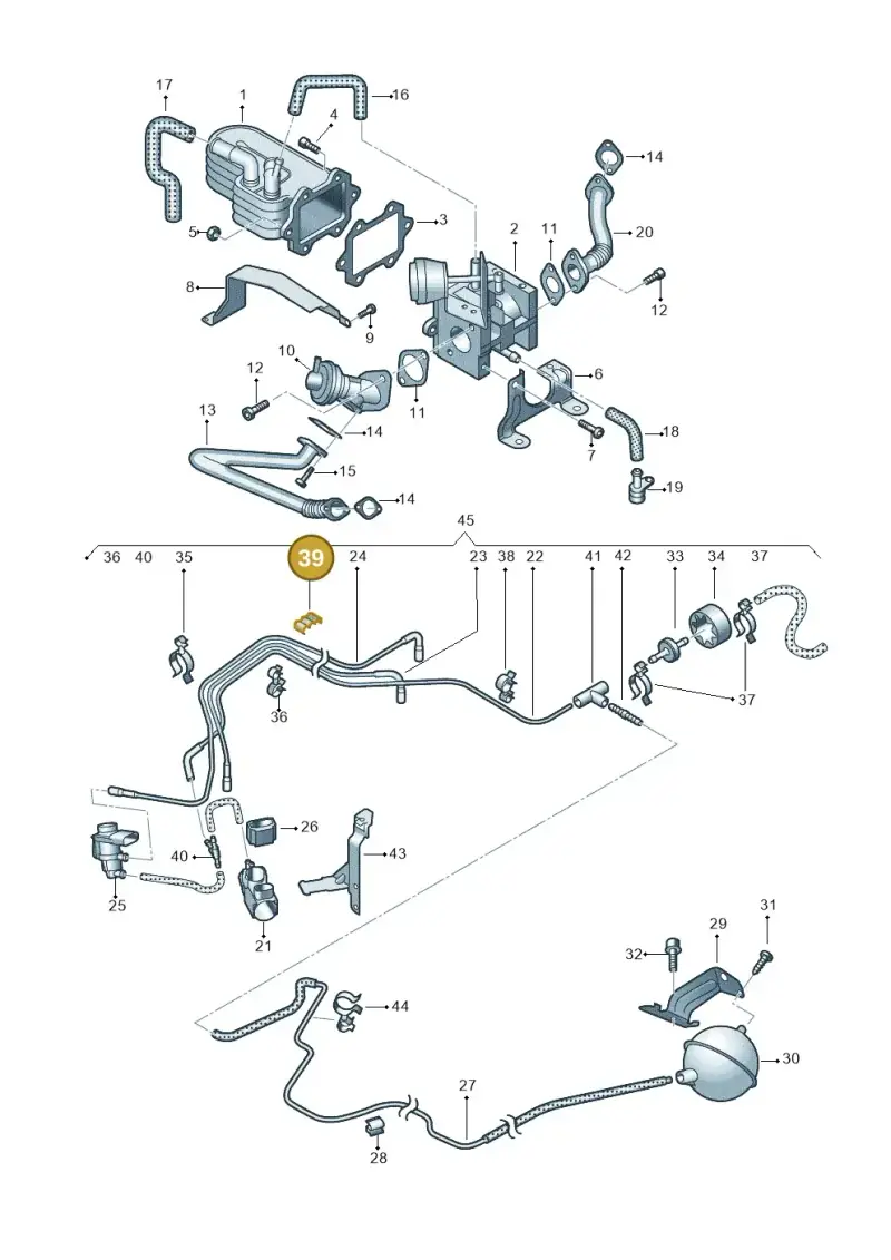 2D0611853 — Audi A8/S8/qu. lang    08> (2007-) diagram 291131050, position 39
